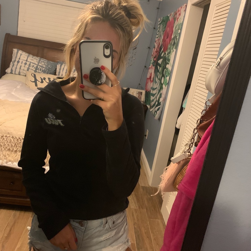 collared fgcu quarter zip sweater